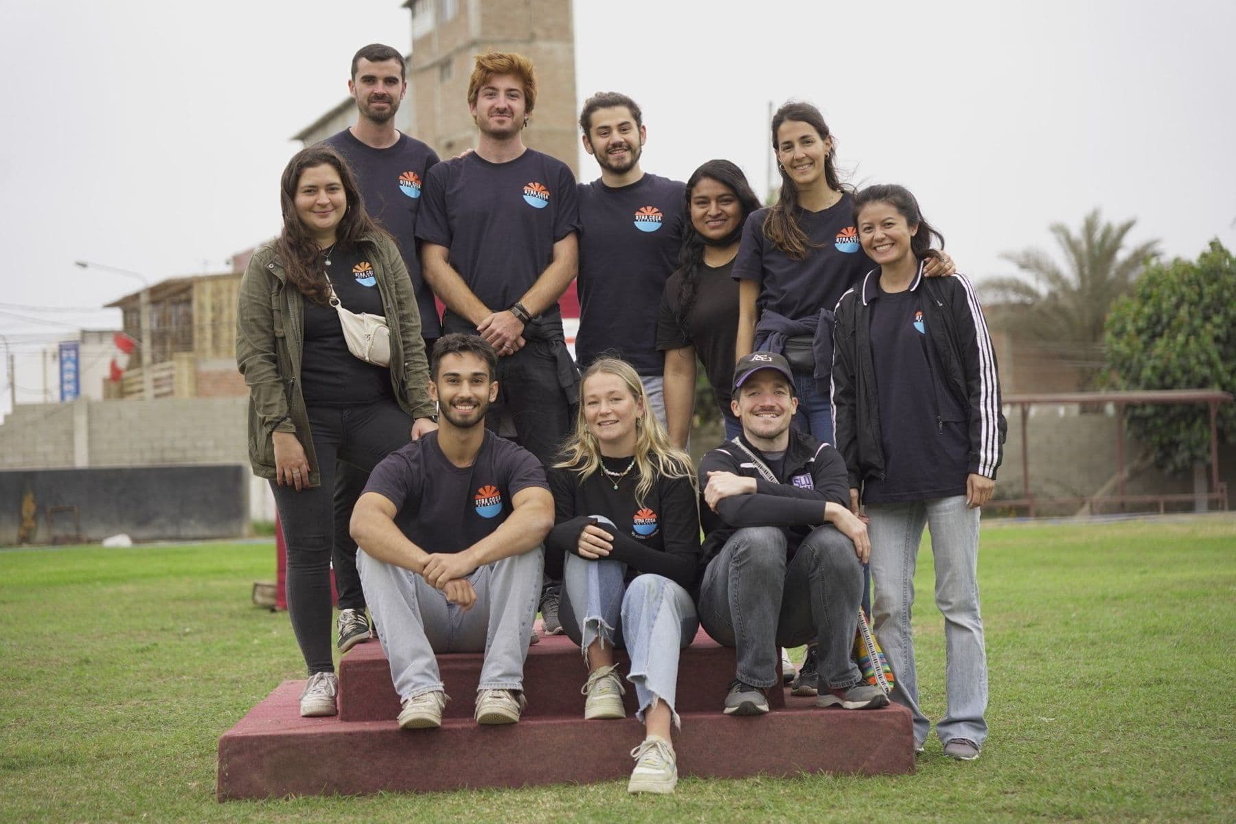 The OCN volunteer team posing together for a group photo outdoors